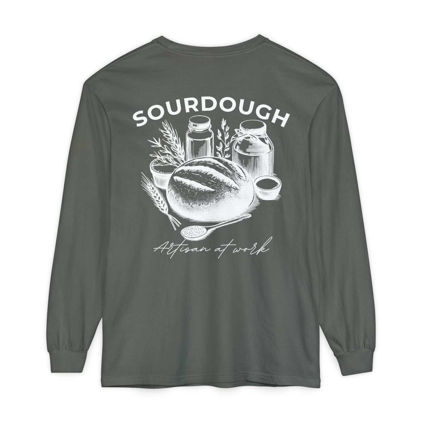 Artisan Sourdough Baker Custom Name Long Sleeve Shirt - Amazing Faith Designs