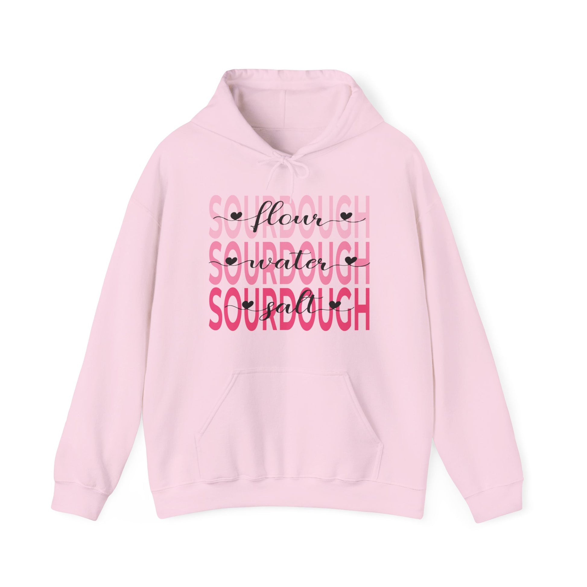 Pink Hearts Sourdough Hoodie - Amazing Faith Designs