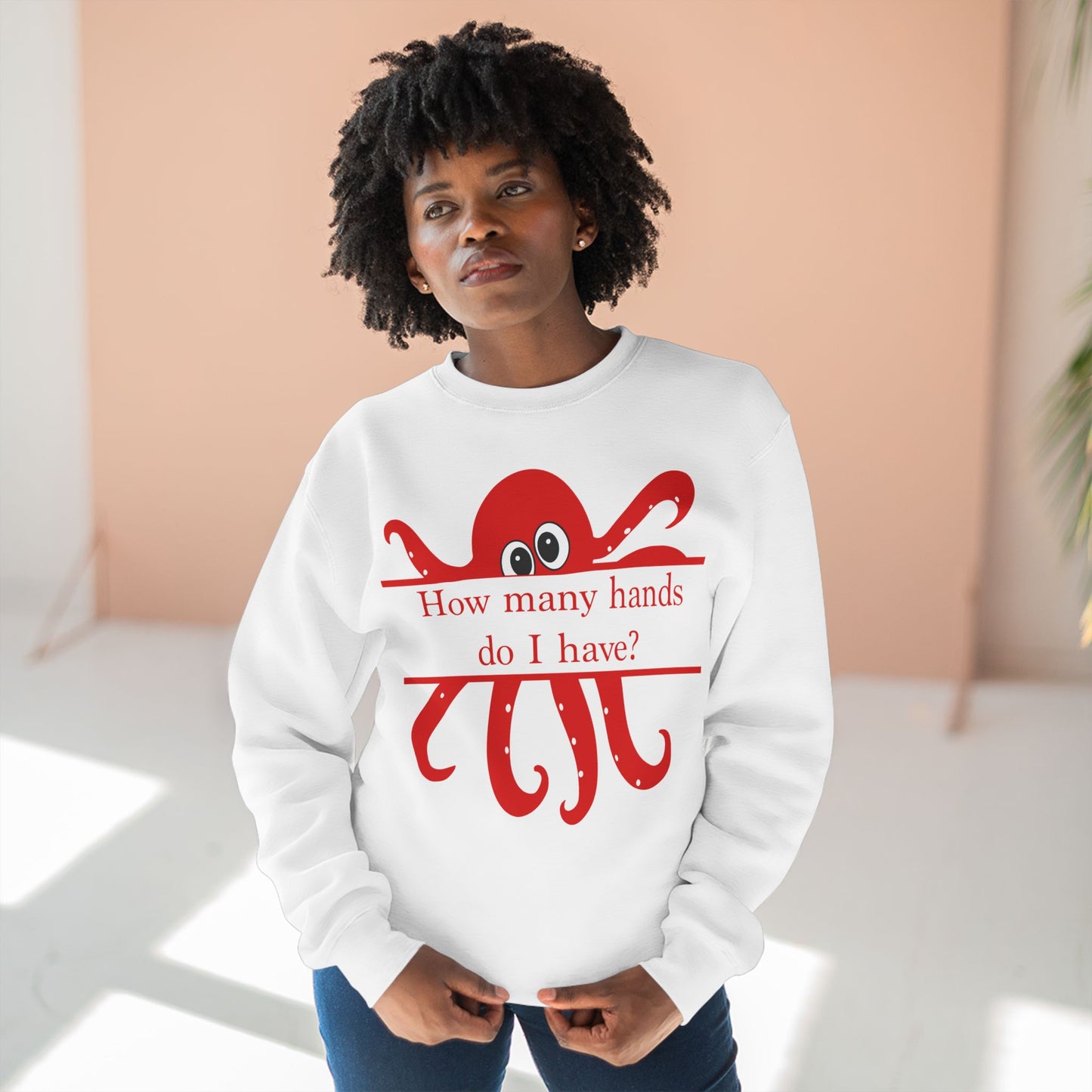 "I'm Not an Octopus!" Red Octopus Unisex Sweatshirt - Amazing Faith Designs