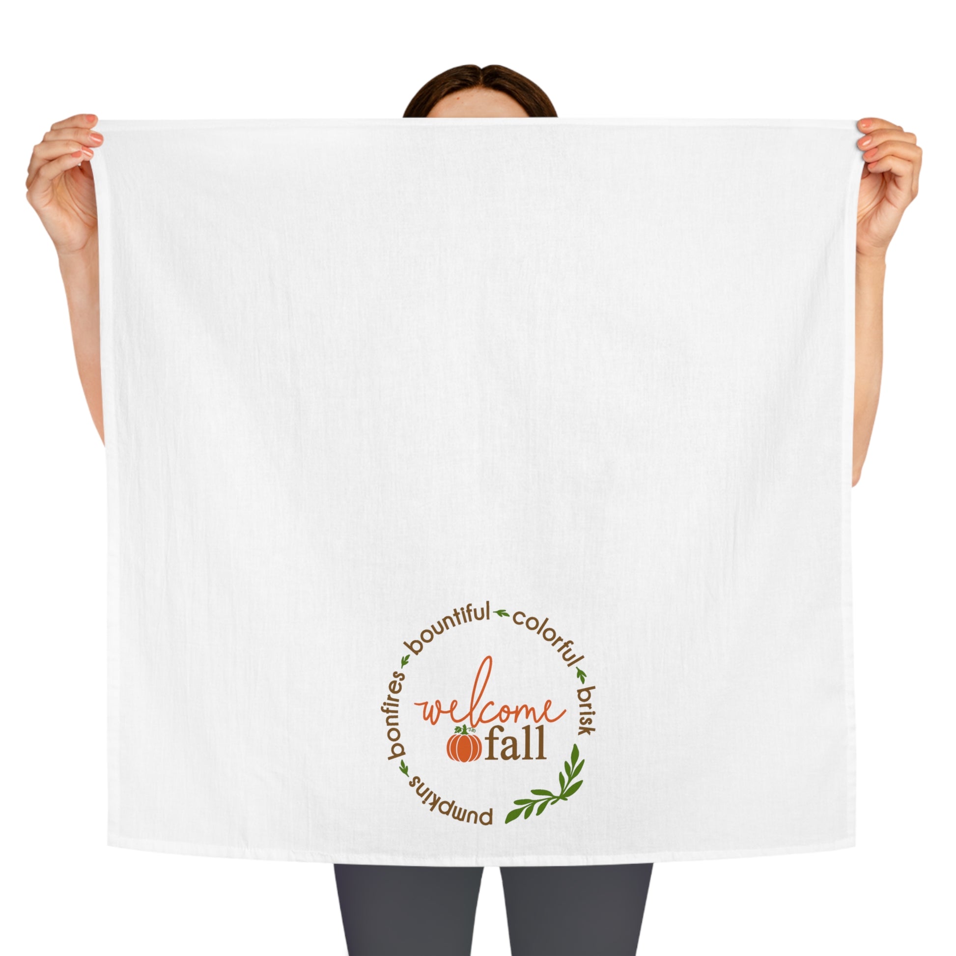 Welcome Fall Tea Towel - Amazing Faith Designs