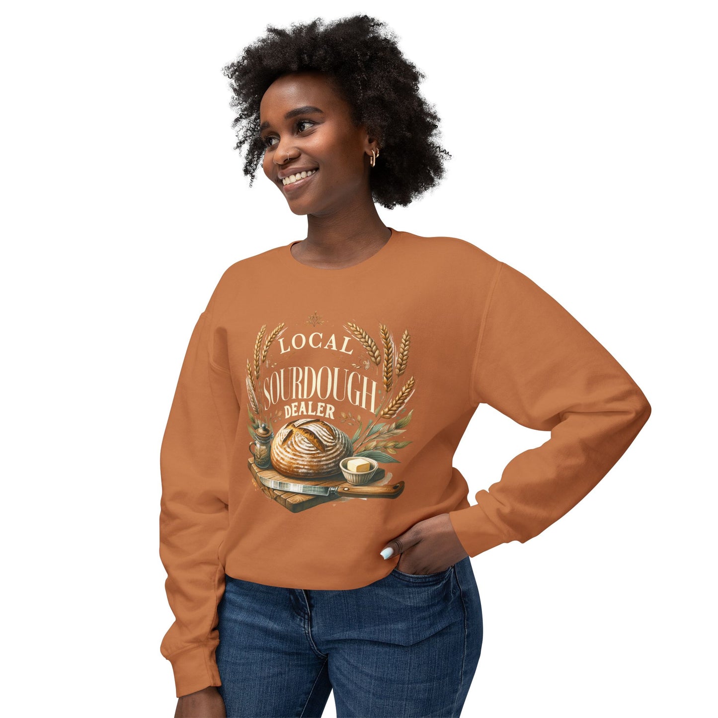 Sourdough Dealer Lightweight Sweatshirt - Amazing Faith Designs
