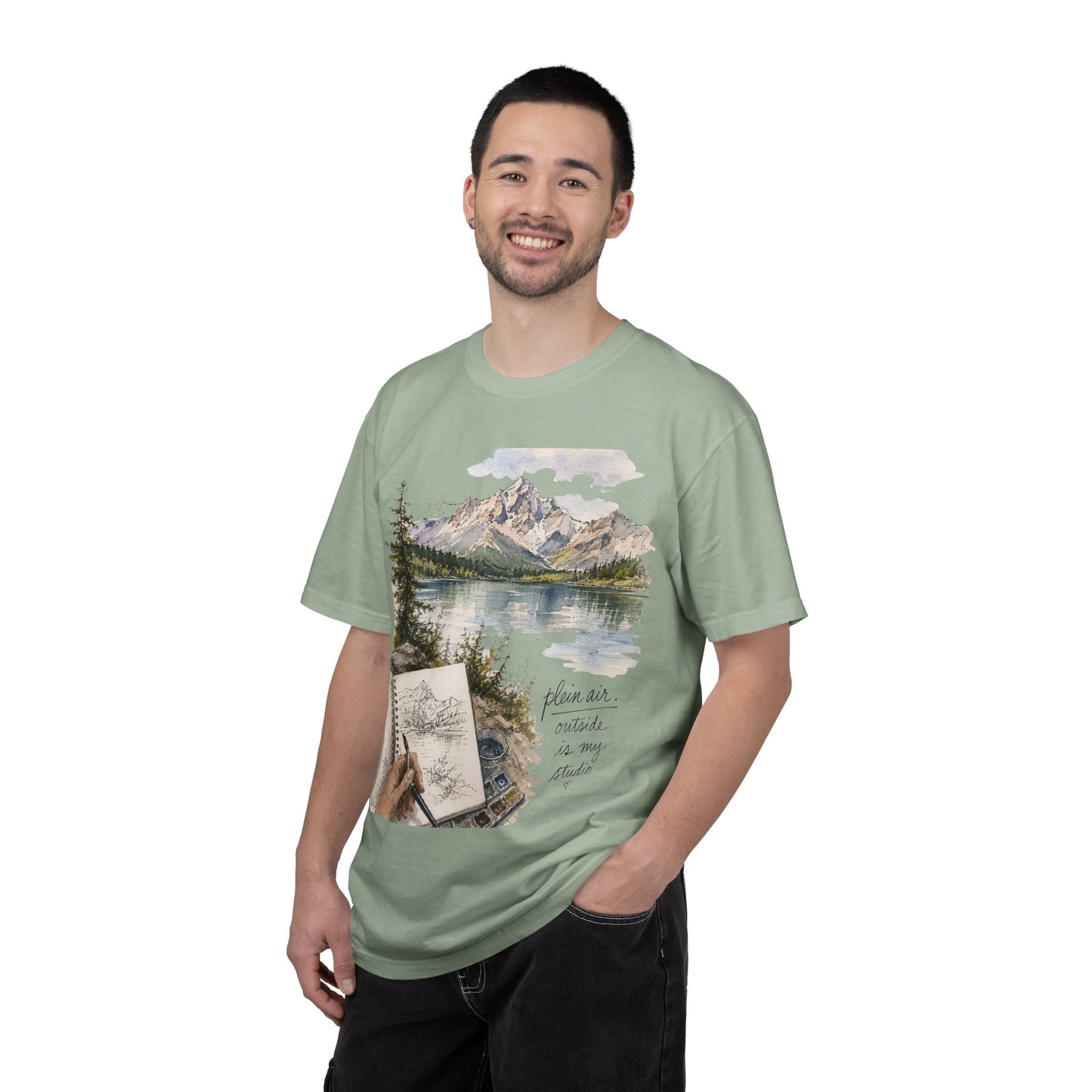 Plein Air Watercolor Artist T-Shirt