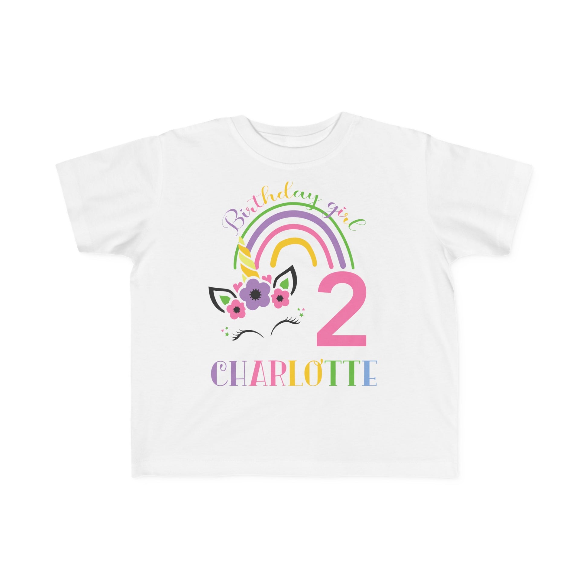 Unicorn Toddler Birthday Shirt - Amazing Faith Designs