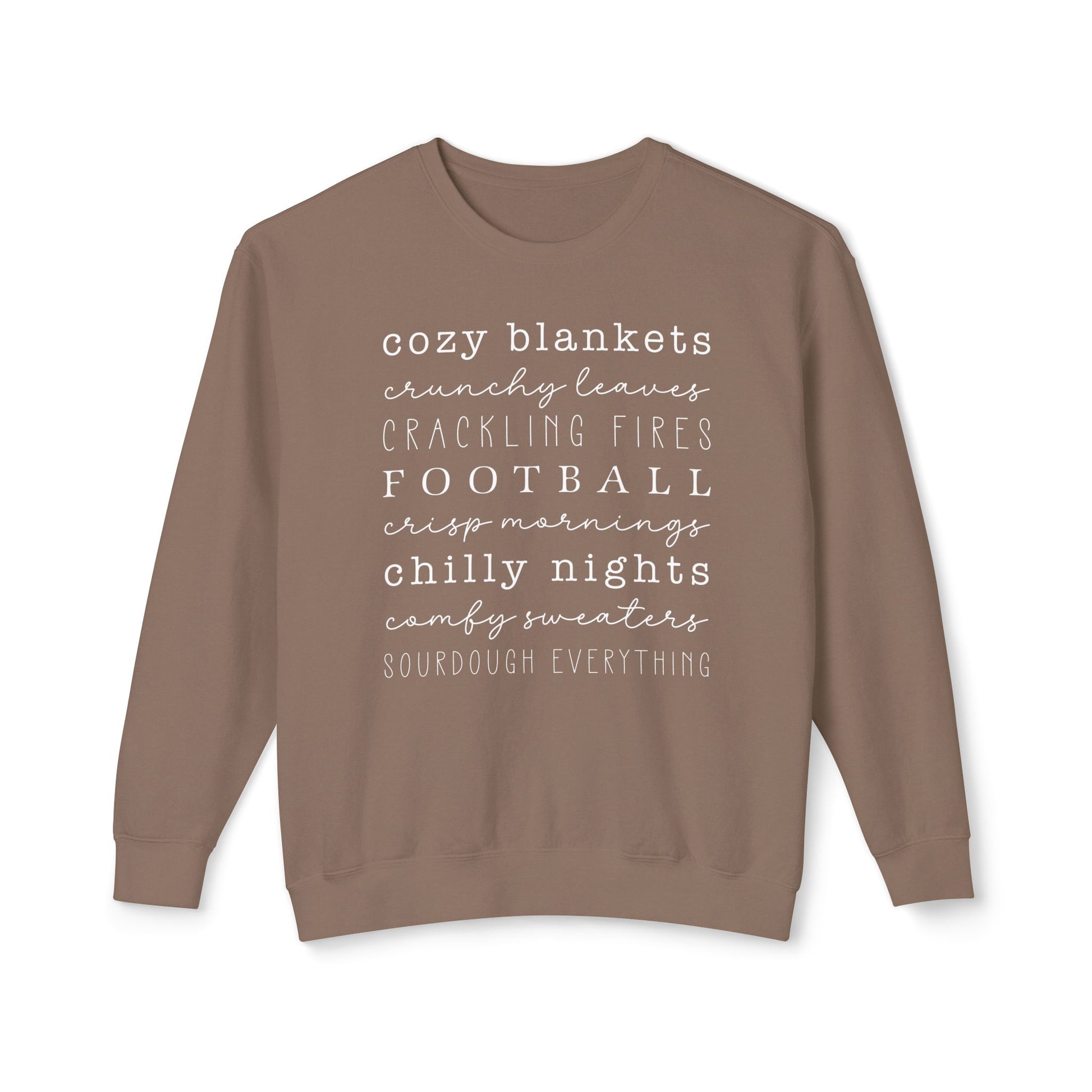 Fall Favorites Sourdough Lightweight Sweatshirt - Amazing Faith Designs
