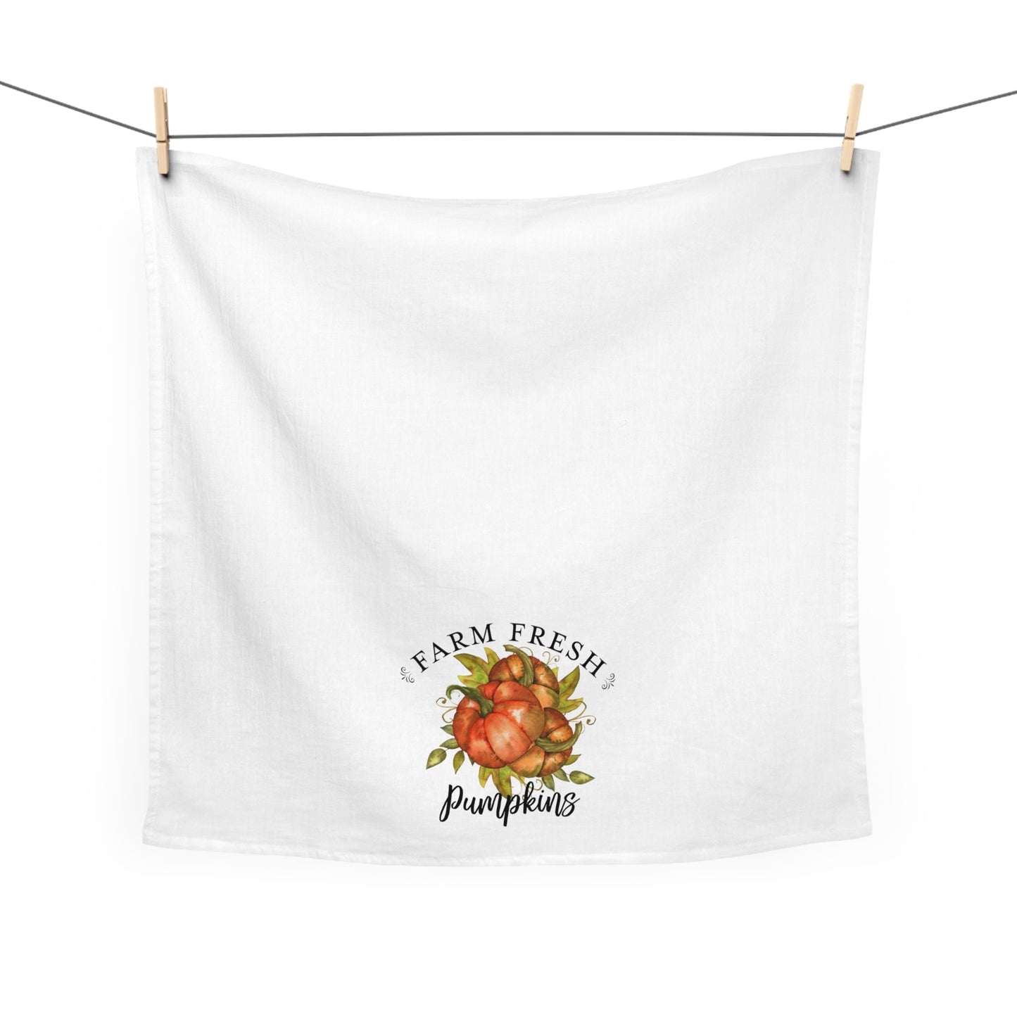 Farm Fresh Pumpkins Tea Towel - Amazing Faith Designs