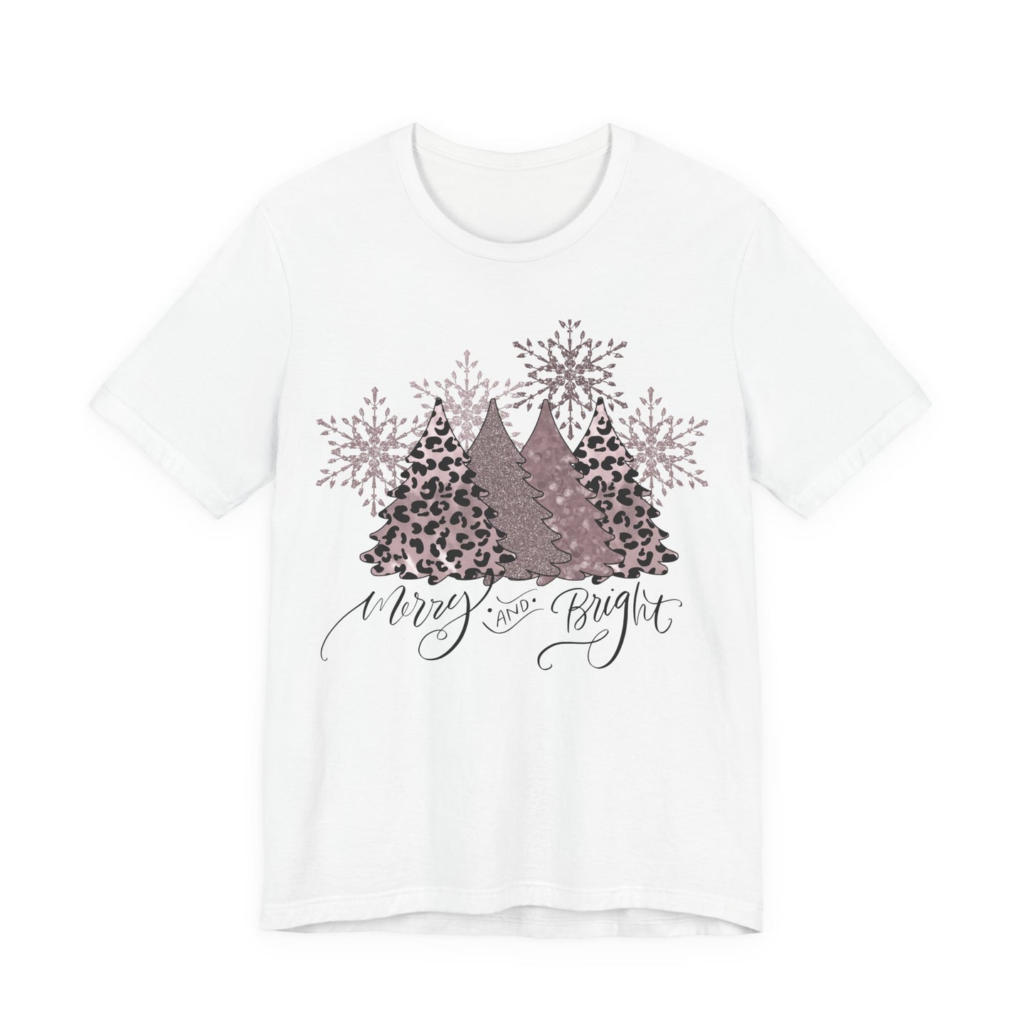 Merry and Bright Leopard Christmas Shirt - Amazing Faith Designs