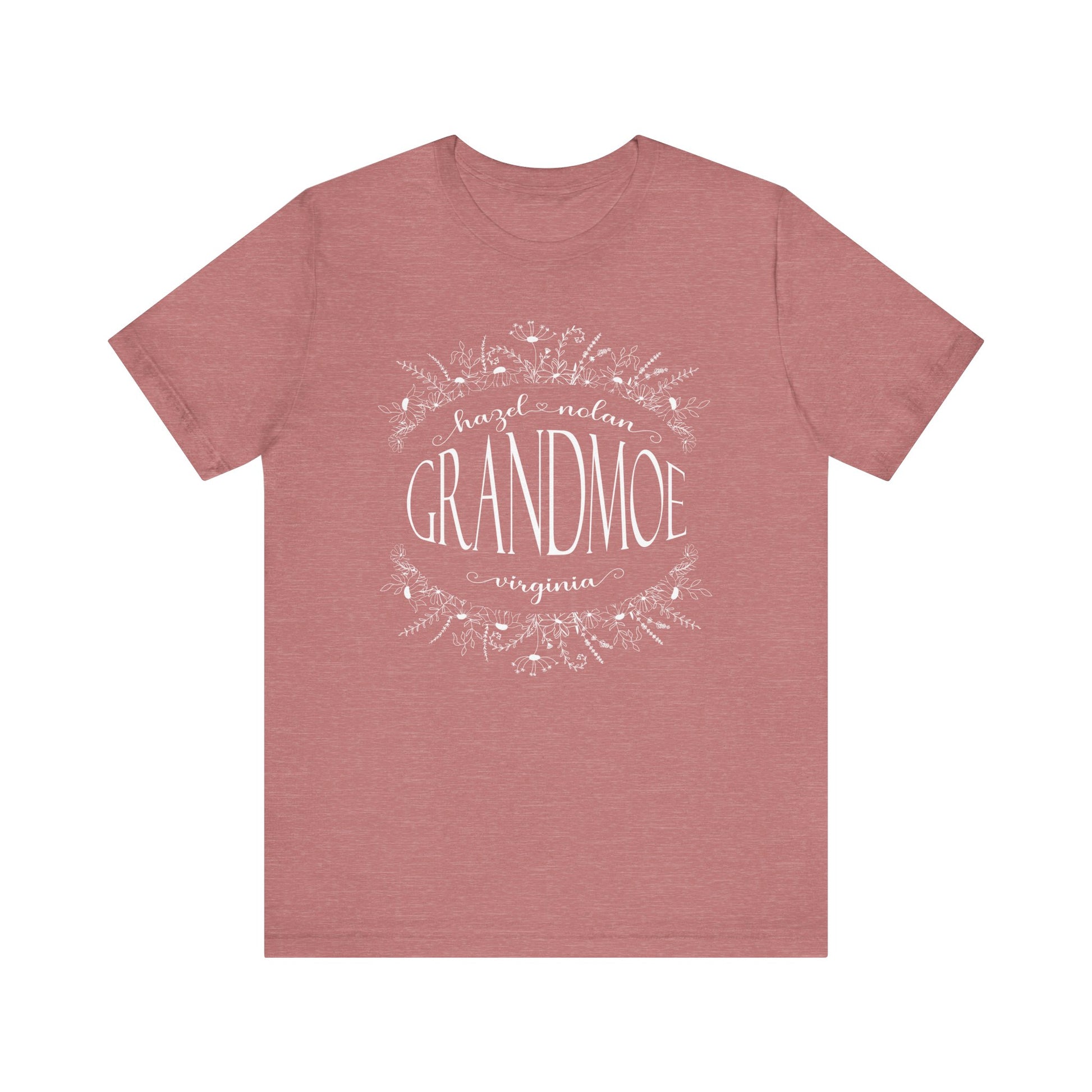 Grandma with Grandkids Personalized T-Shirt Nana Gigi Grammy Mimi - Amazing Faith Designs
