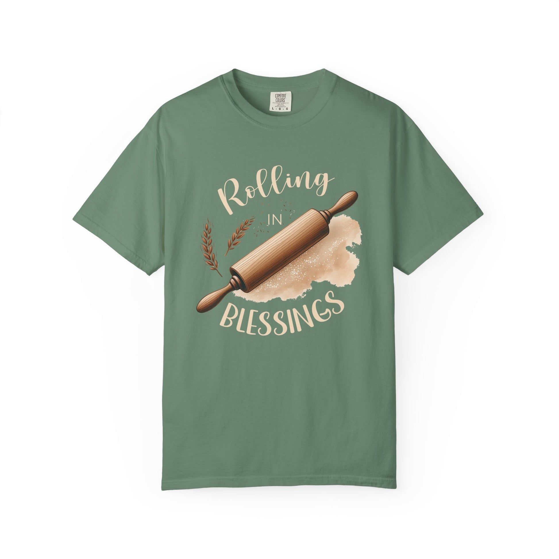 Rolling in Blessings Comfort Colors Shirt - Amazing Faith Designs