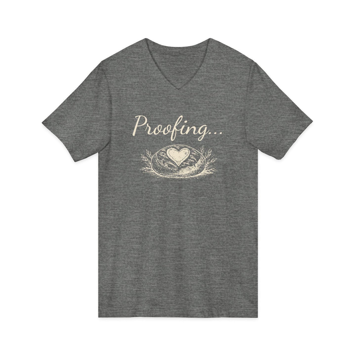 Proofing… Sourdough Pregnancy V-Neck Unisex Tee - Amazing Faith Designs