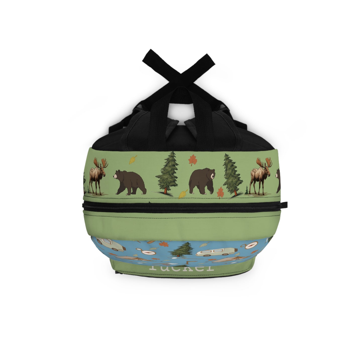 Camping Bear Moose Personalized Backpack - Amazing Faith Designs