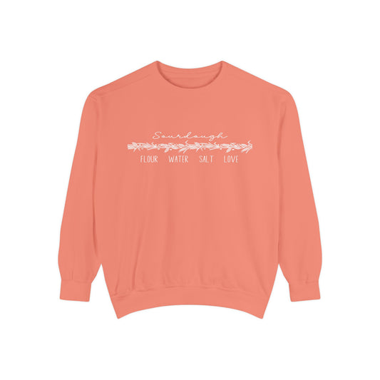 Flour Water Salt Love Heavyweight Comfort Colors Sweatshirt - Amazing Faith Designs