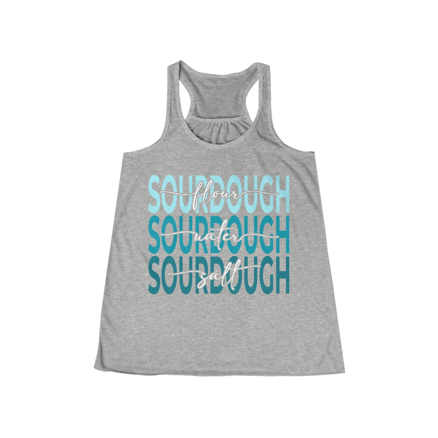 Flour Water Salt Sourdough Tank — Women's Racerback Flowy Tank - Amazing Faith Designs