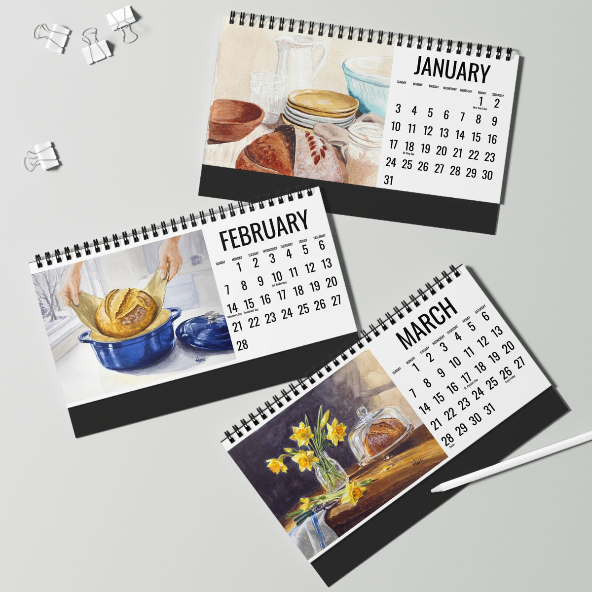 2027 Sourdough Desktop Calendar