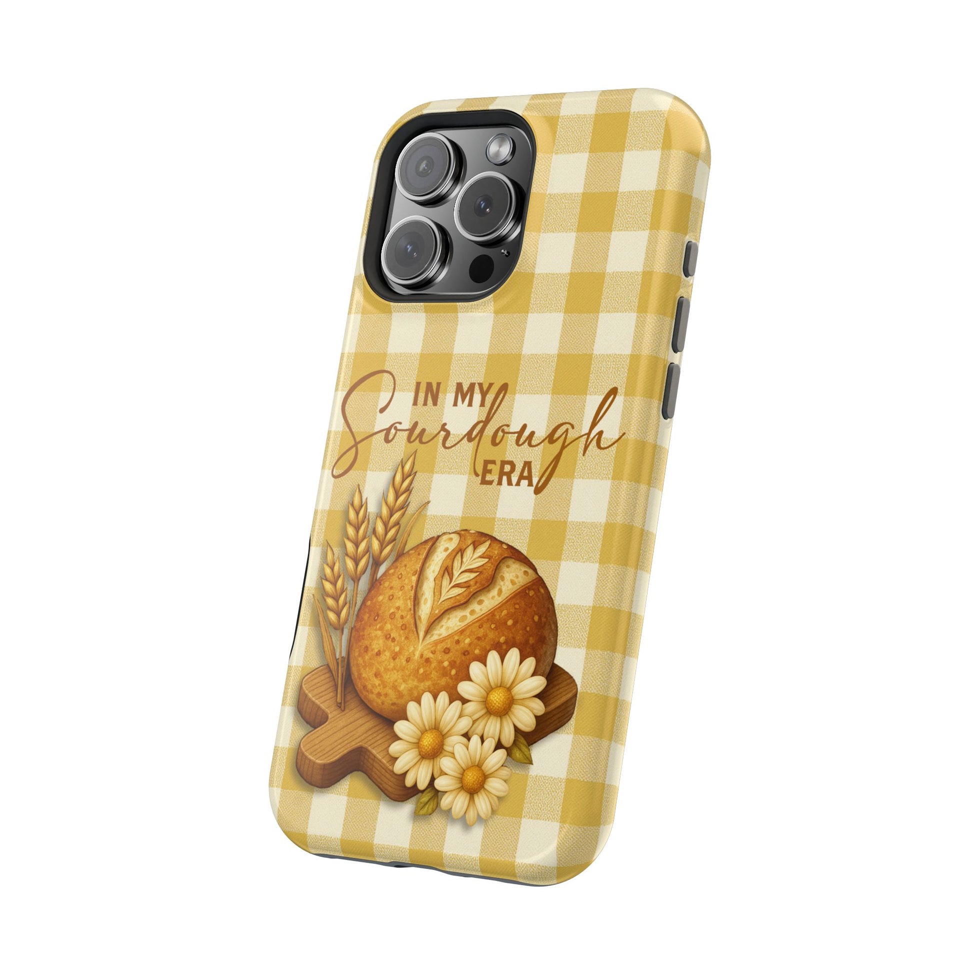Sourdough Era Yellow Check MagSafe iPhone Case - Amazing Faith Designs