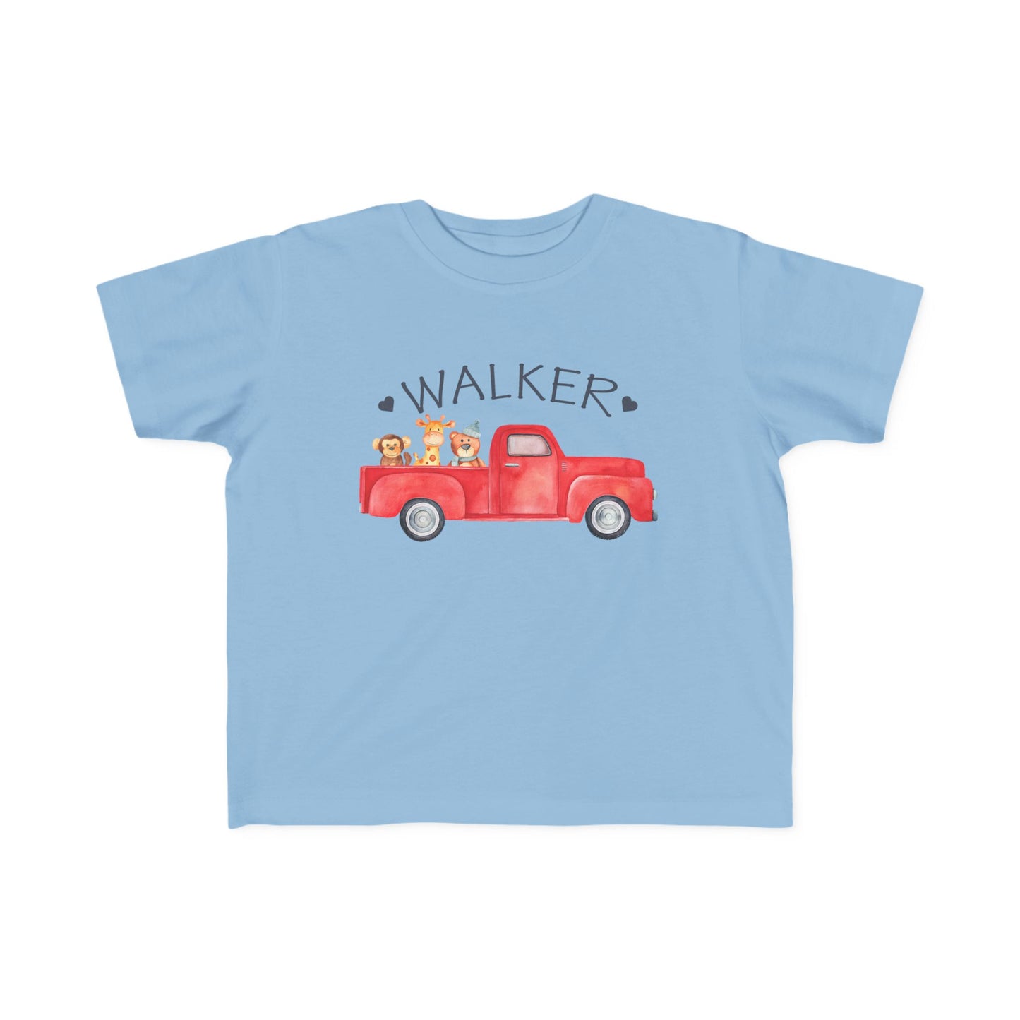 Red Pickup Truck Toddler Shirt - Amazing Faith Designs