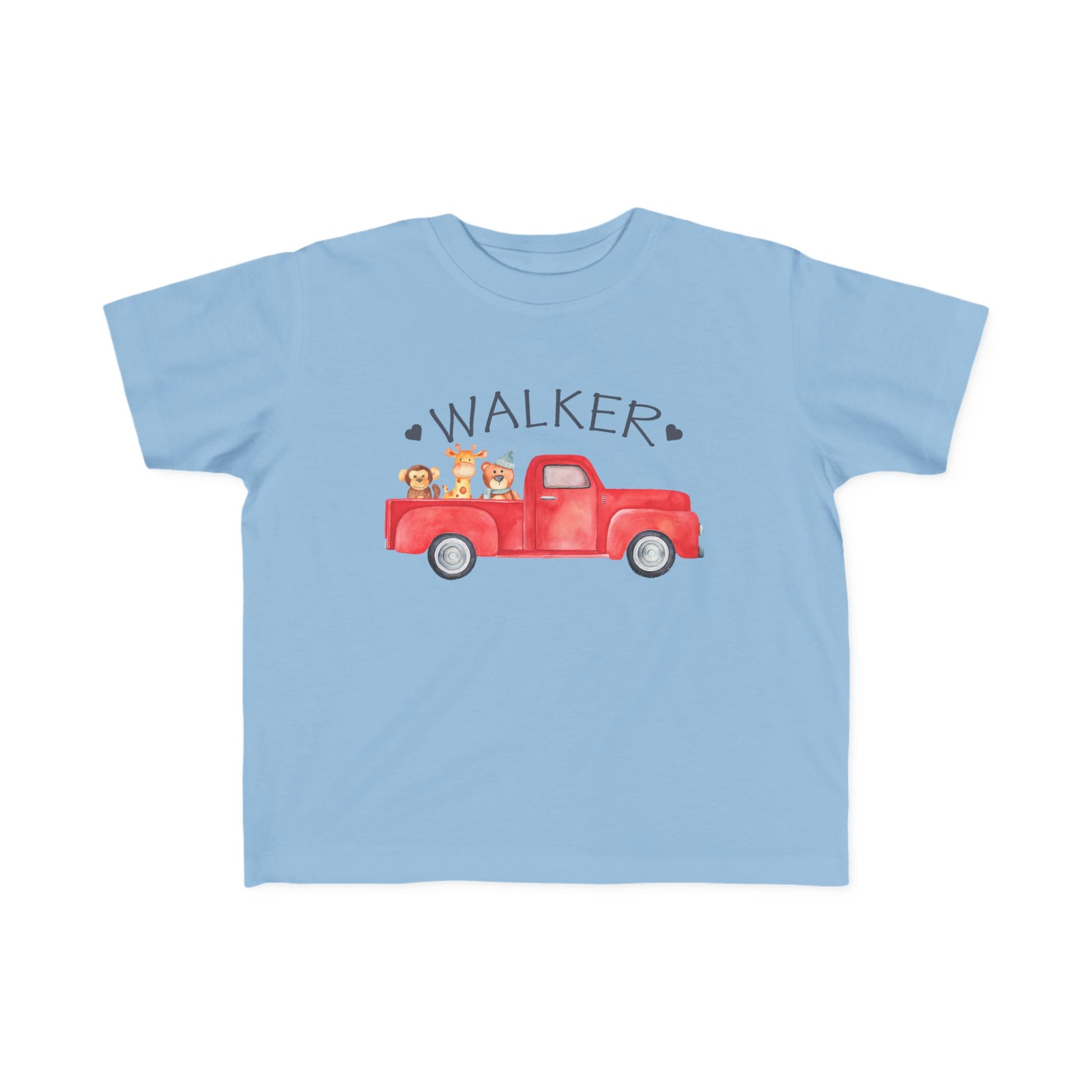 Red Pickup Truck Toddler Shirt - Amazing Faith Designs