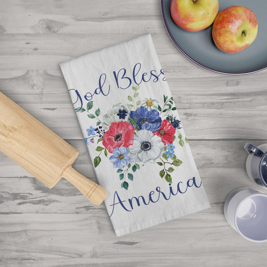 God Bless America Tea Towel - Amazing Faith Designs