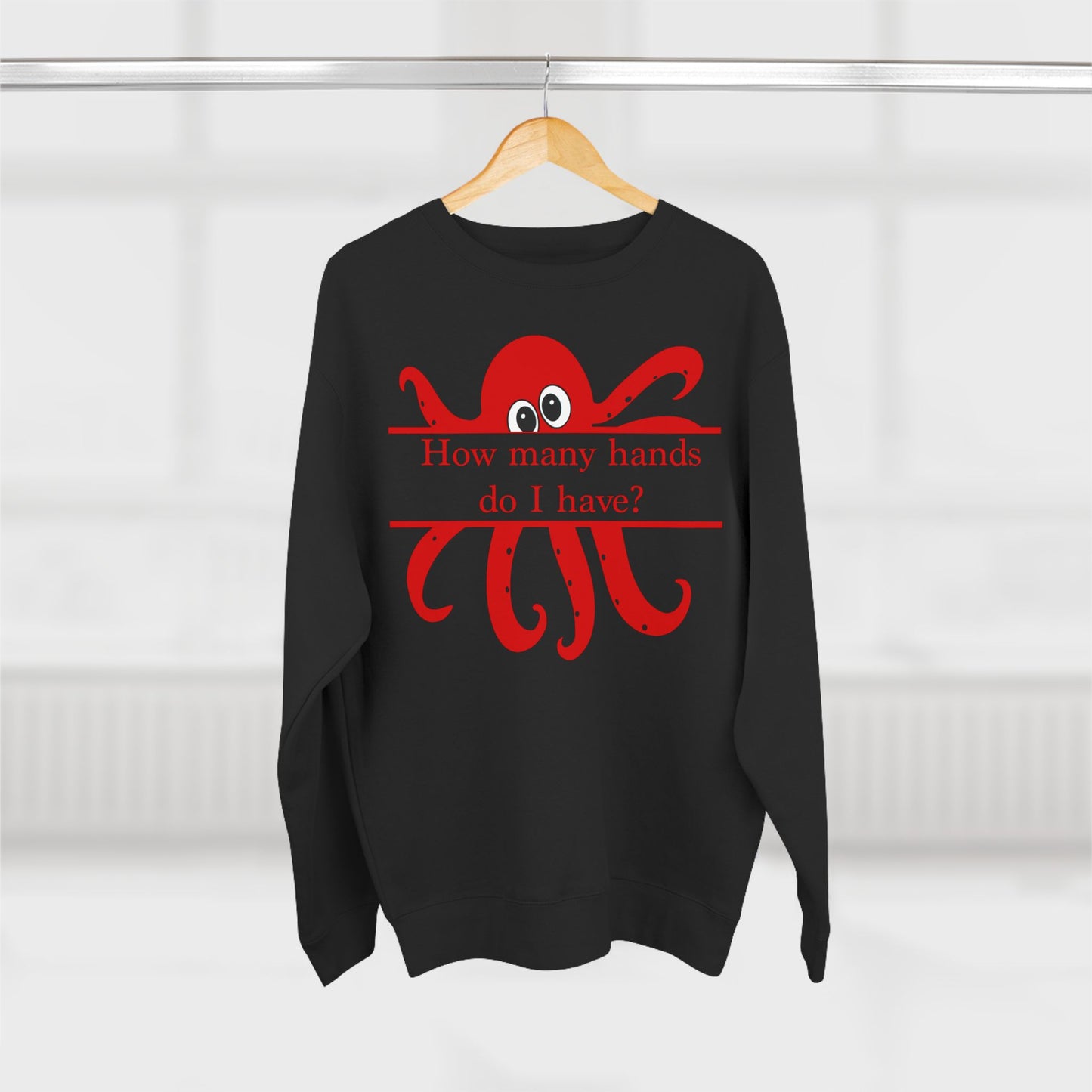 "I'm Not an Octopus!" Red Octopus Unisex Sweatshirt - Amazing Faith Designs