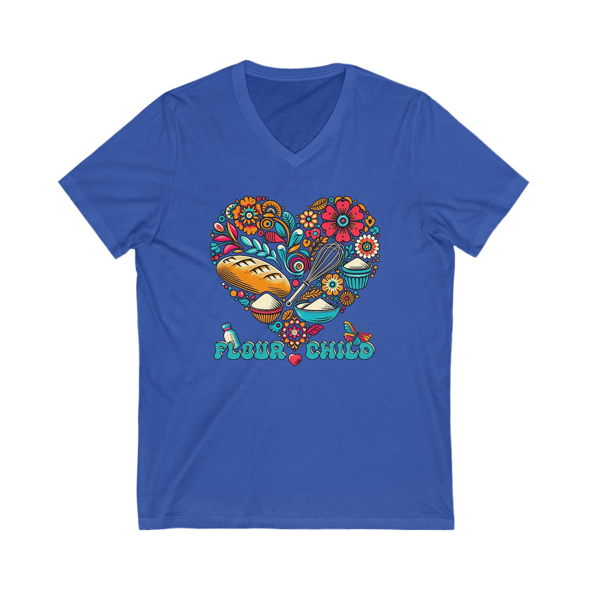 Flour Child Sourdough V-neck Shirt - Amazing Faith Designs