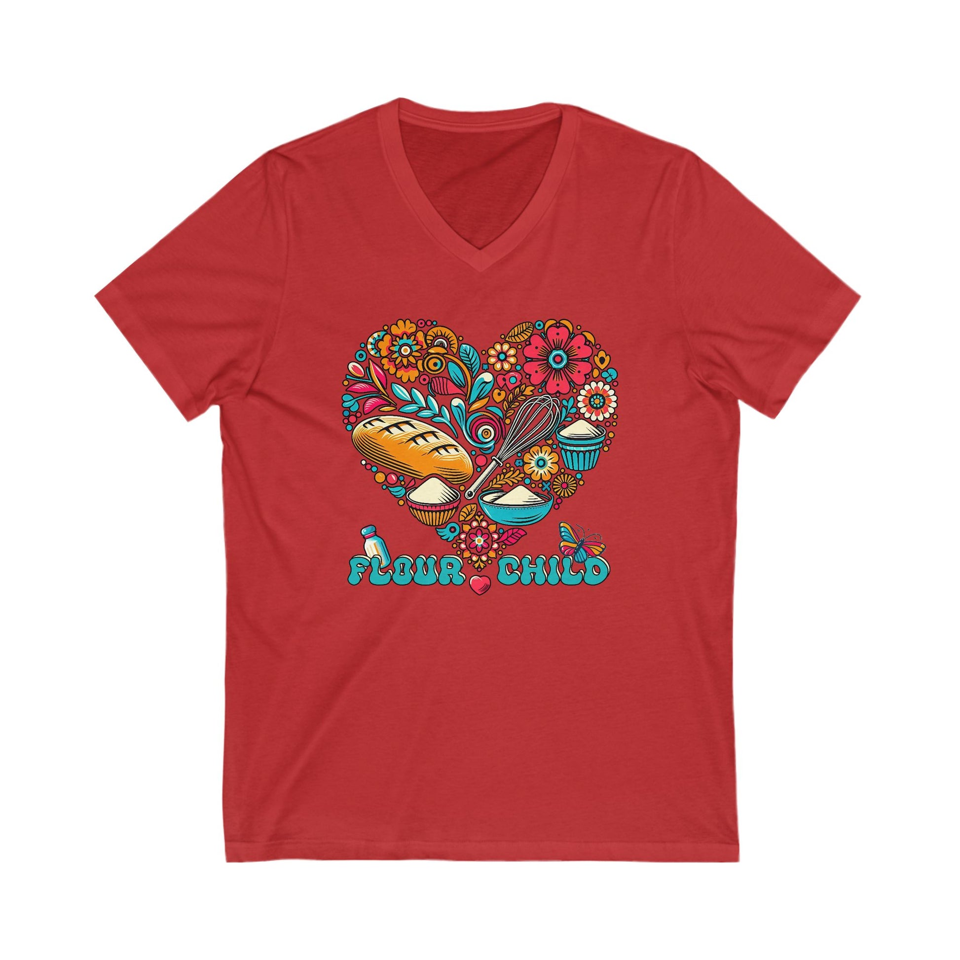 Flour Child Sourdough V-neck Shirt - Amazing Faith Designs
