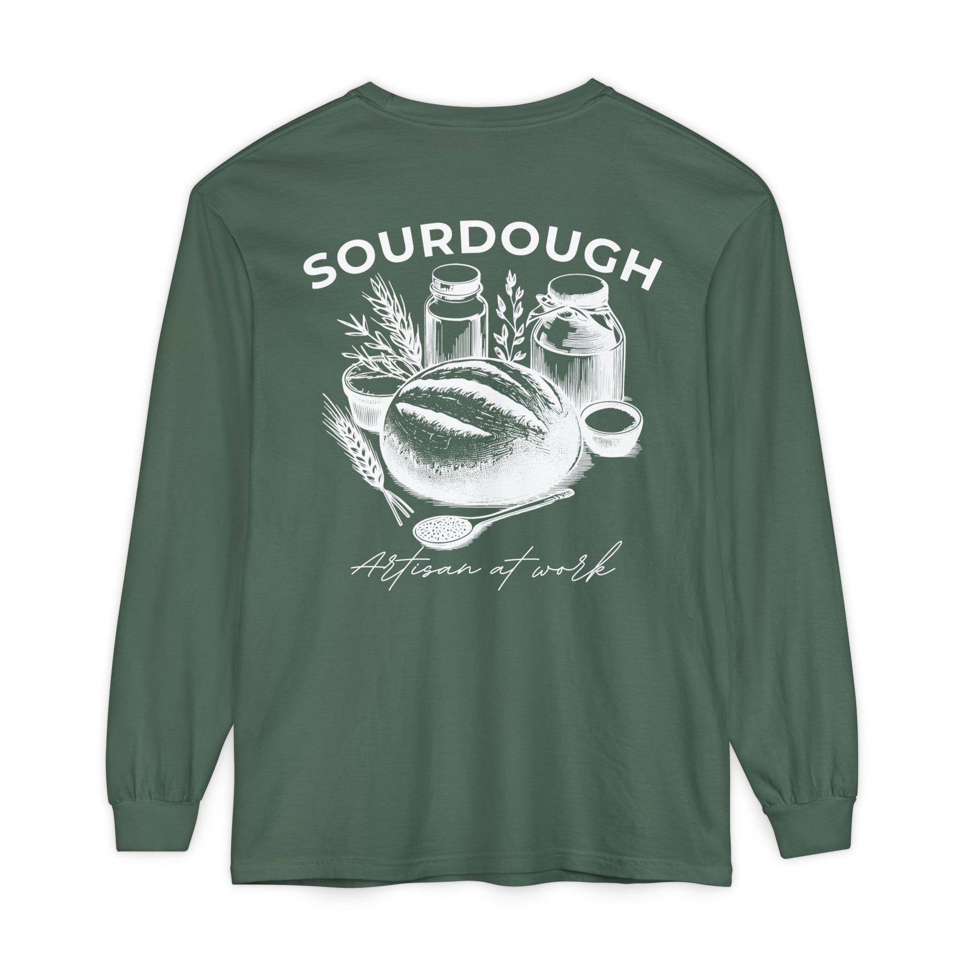 Artisan Sourdough Baker Custom Name Long Sleeve Shirt - Amazing Faith Designs