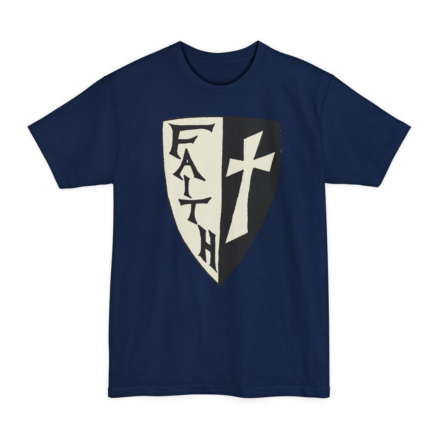 Faith Shield Big and Tall T-Shirt - Amazing Faith Designs