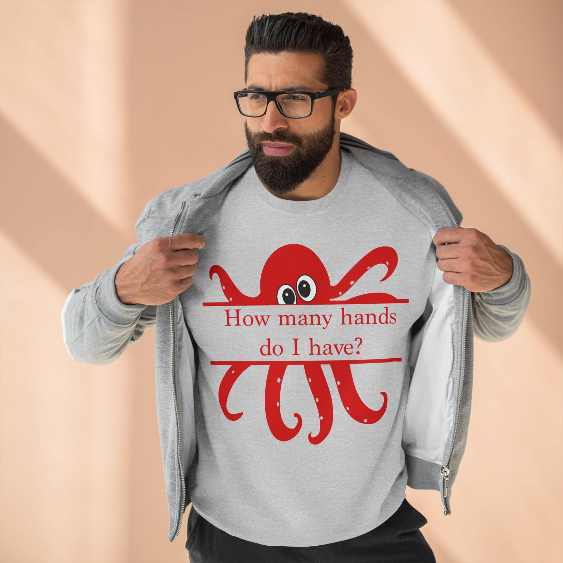"I'm Not an Octopus!" Red Octopus Unisex Sweatshirt - Amazing Faith Designs