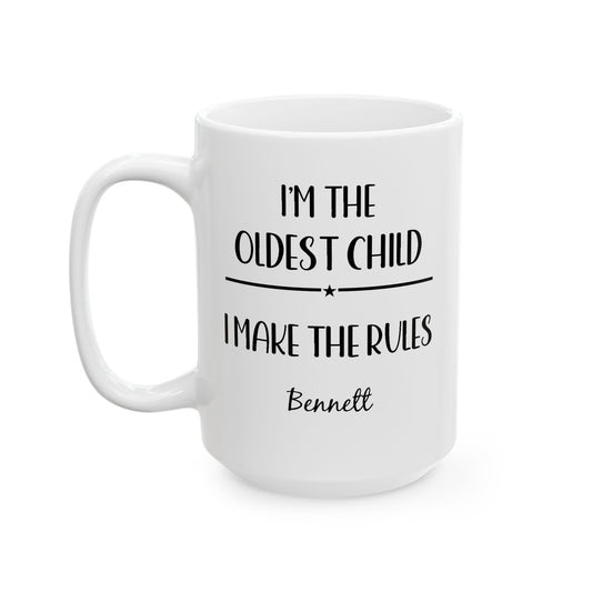 Oldest Child Ceramic Mug —  Personalized Name - Amazing Faith Designs