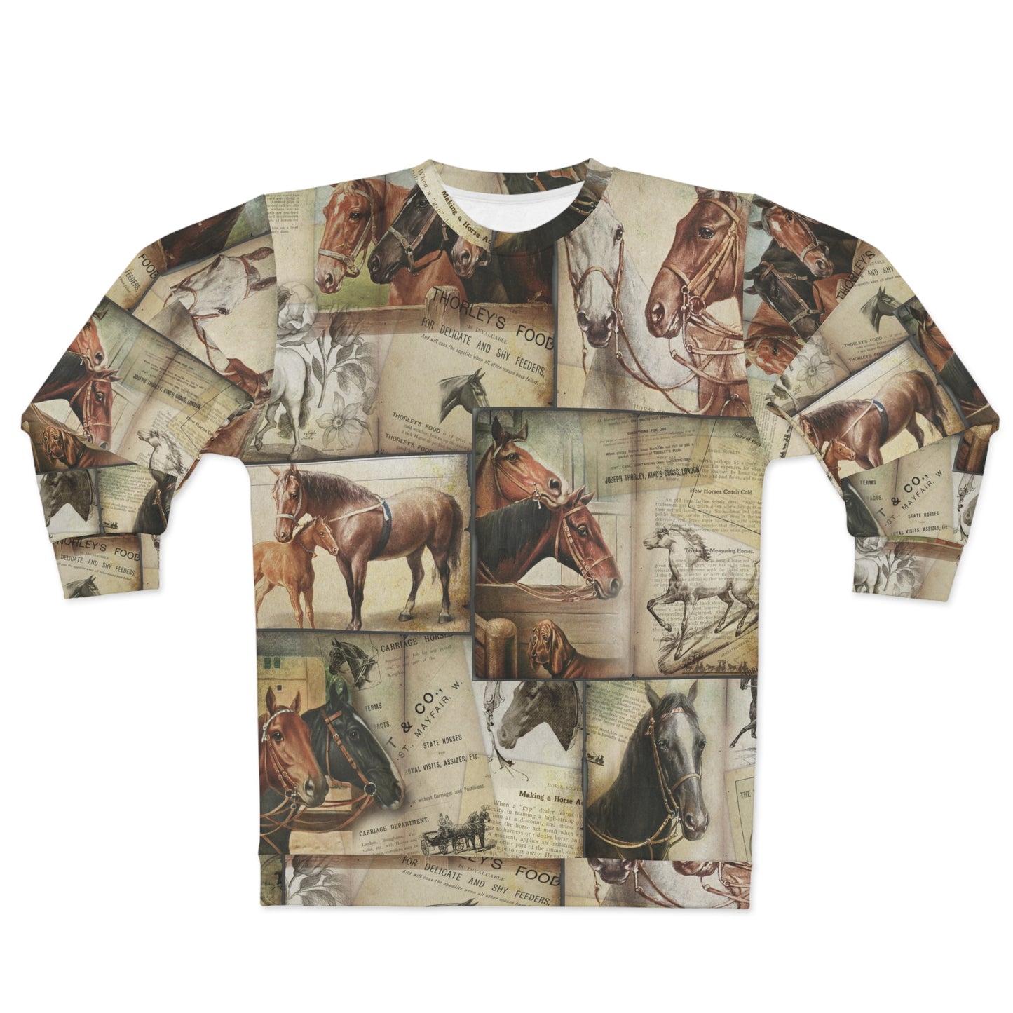 Vintage Horse Equestrian Unisex Sweatshirt - Amazing Faith Designs