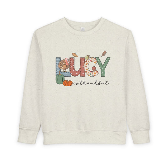 Personalized Toddler Thanksgiving Sweatshirt - Amazing Faith Designs