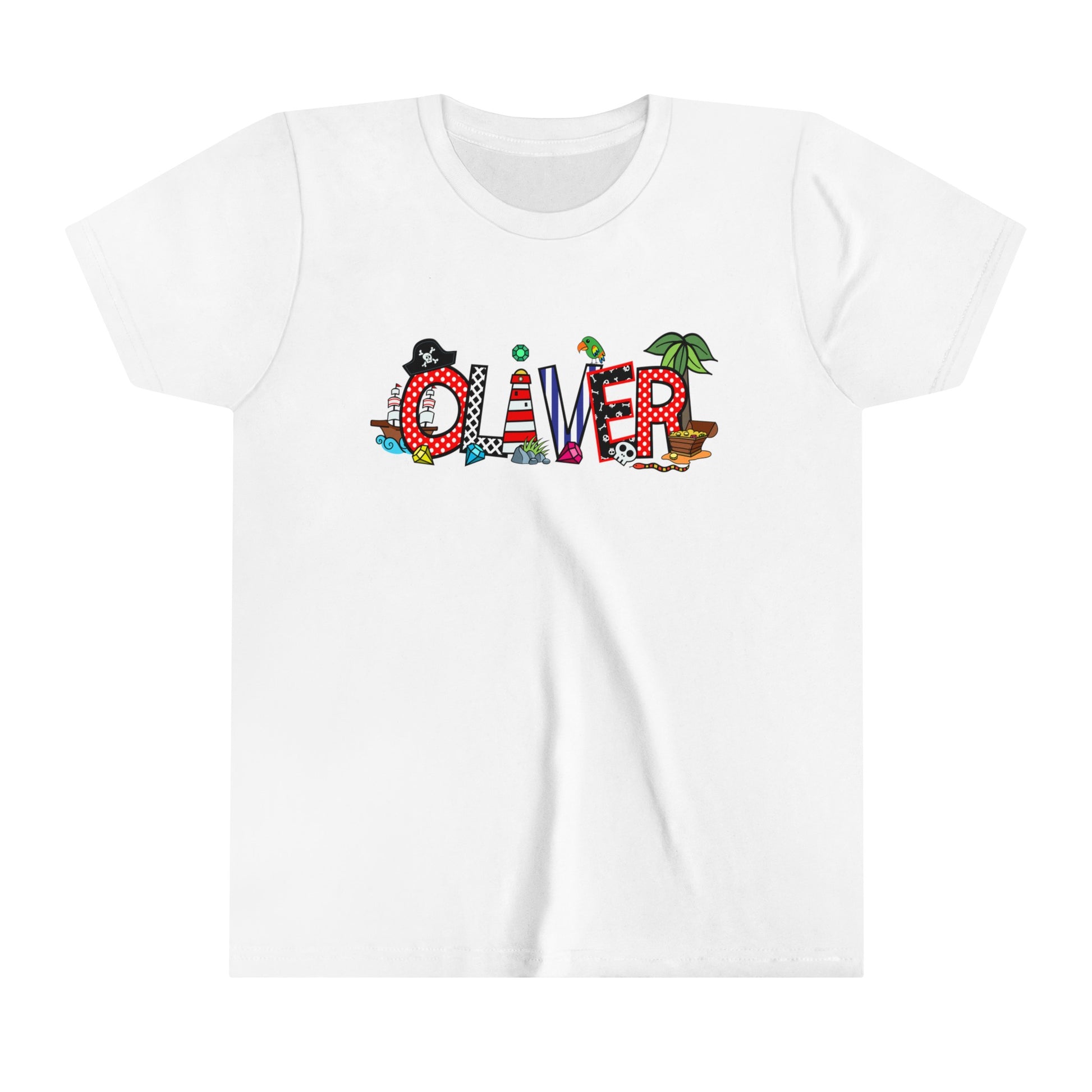 Pirate Birthday Personalized Youth T-shirt - Amazing Faith Designs