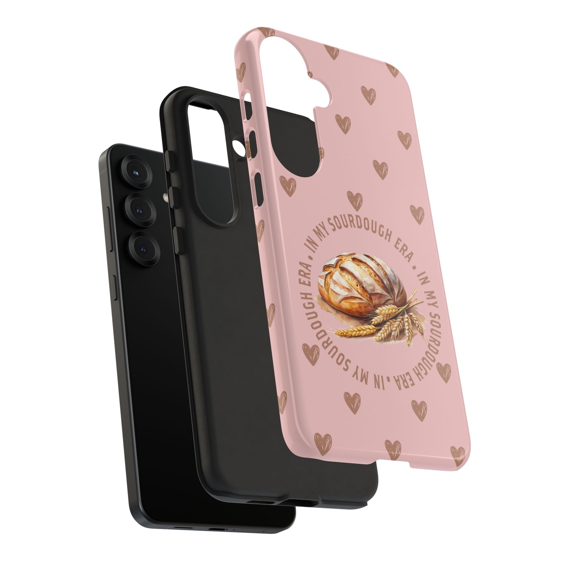 Samsung Galaxy 21 22 23 24 25 - Sourdough Era Hearts Phone Case - Amazing Faith Designs