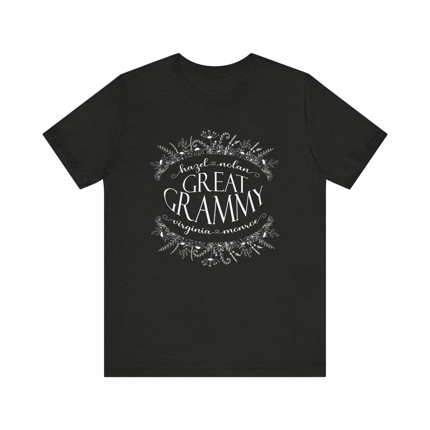 Grandma with Grandkids Personalized T-Shirt Nana Gigi Grammy Mimi - Amazing Faith Designs