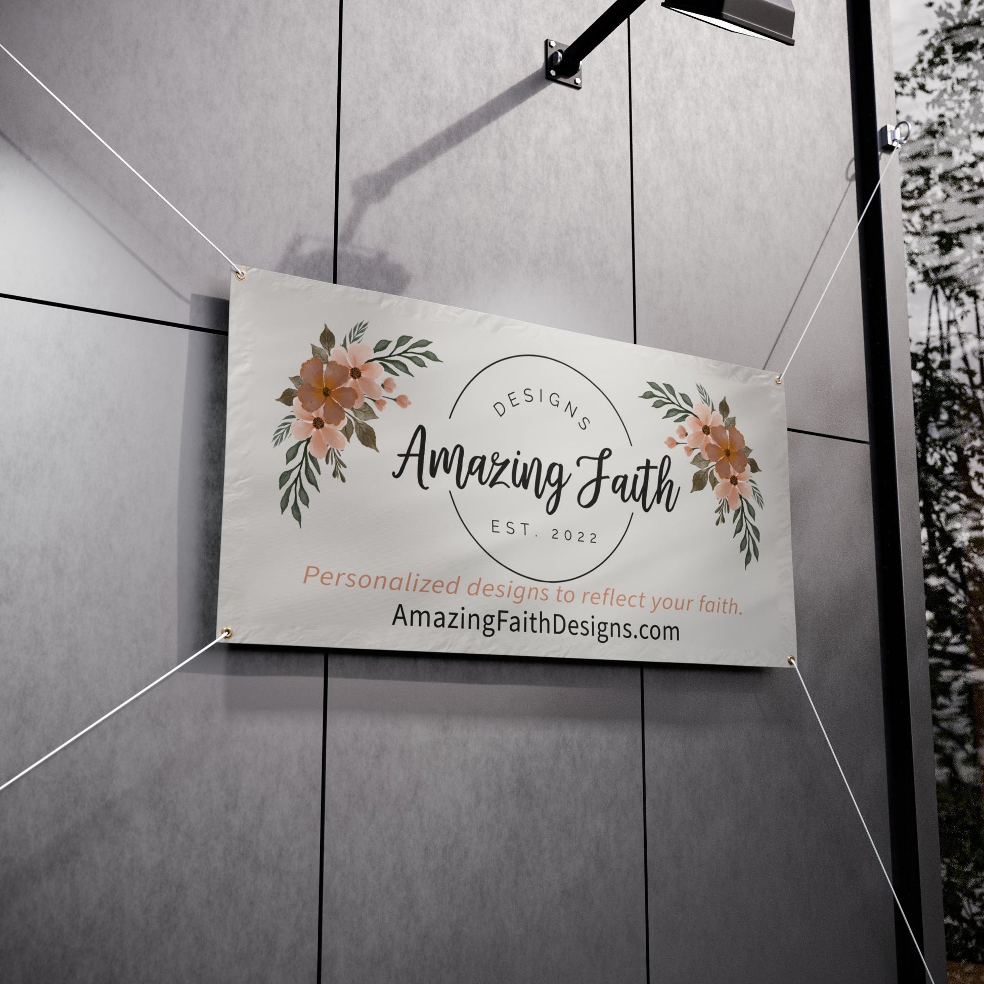 Business Logo Vinyl Banners - Amazing Faith Designs