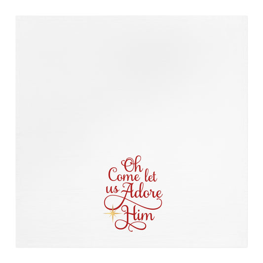 Come Let Us Adore Him Tea Towel - Amazing Faith Designs