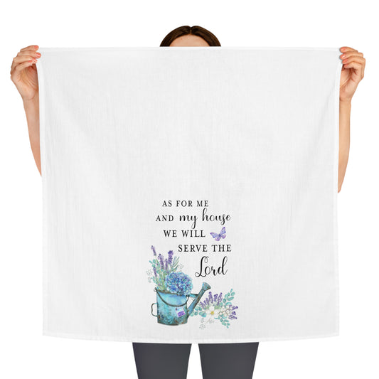 Lavender Scripture Tea Towel - Amazing Faith Designs