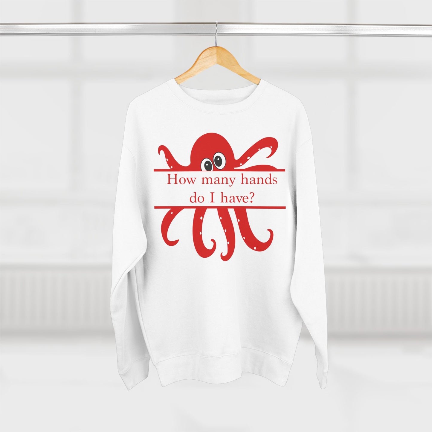 "I'm Not an Octopus!" Red Octopus Unisex Sweatshirt - Amazing Faith Designs