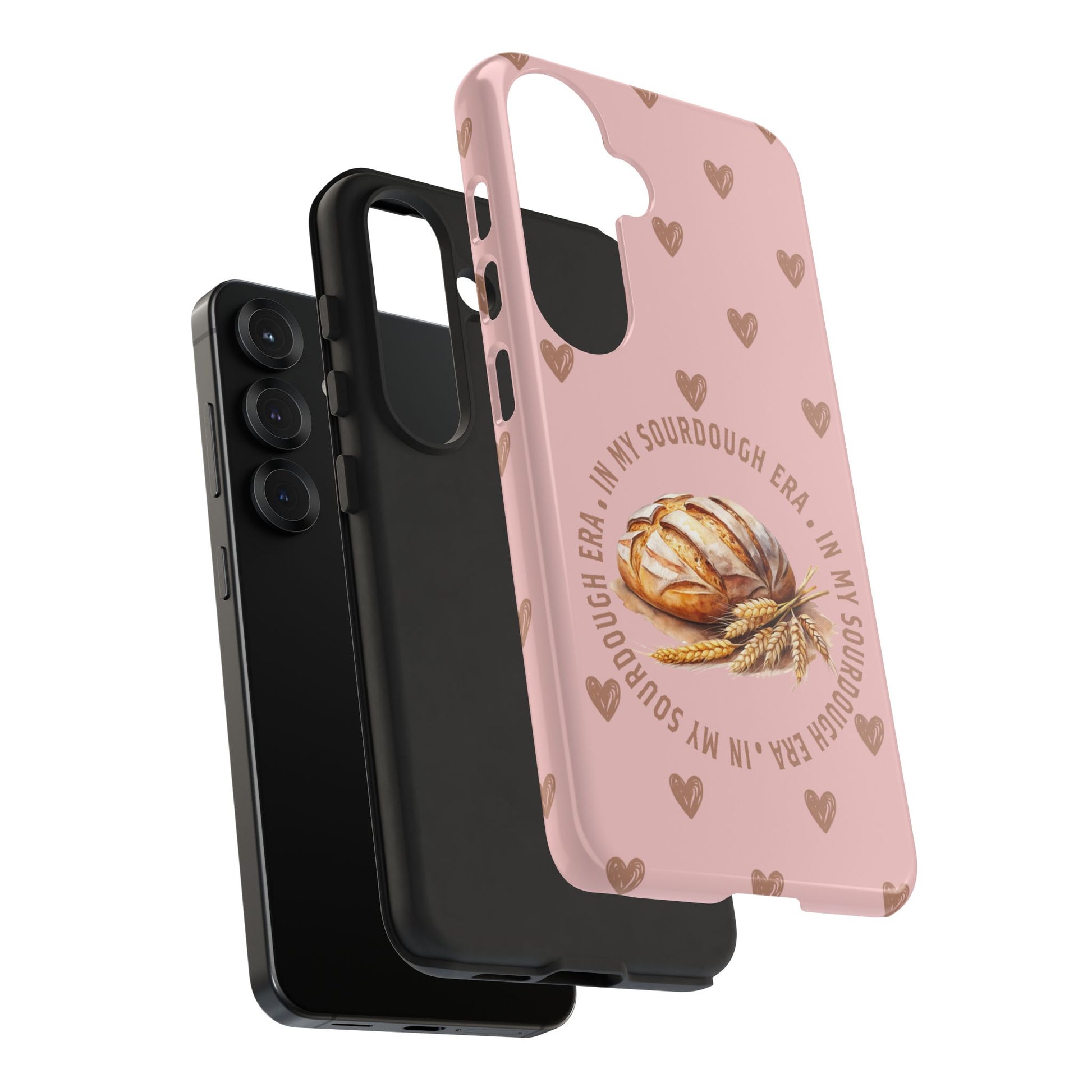 Samsung Galaxy 21 22 23 24 25 - Sourdough Era Hearts Phone Case - Amazing Faith Designs