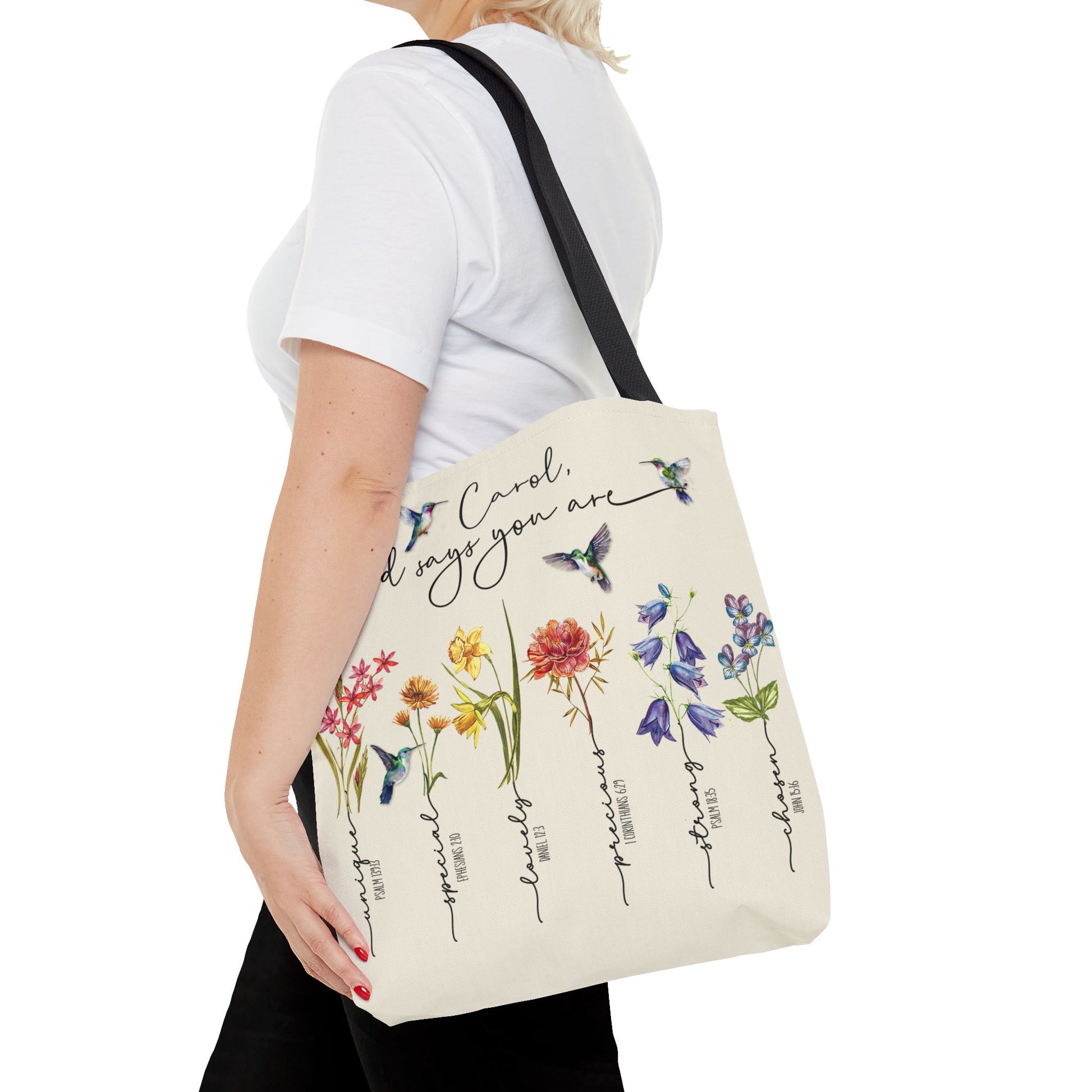 God Says You Are Wildflowers Tote Bag - Amazing Faith Designs