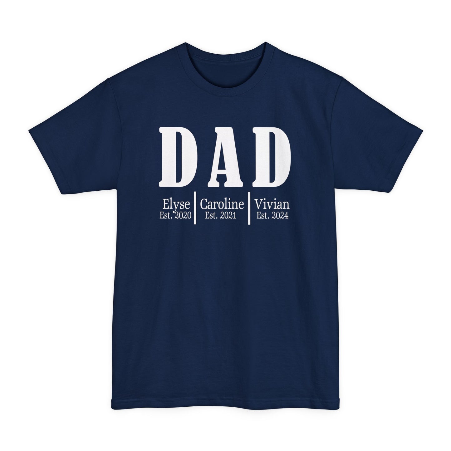 Dad Personalized Unisex Tall Beefy-T® T-Shirt - Amazing Faith Designs