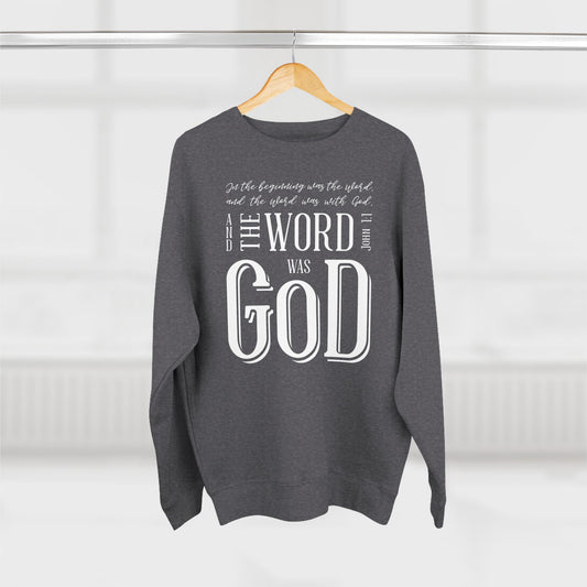 In the Beginning Scripture Christian Sweatshirt - Amazing Faith Designs