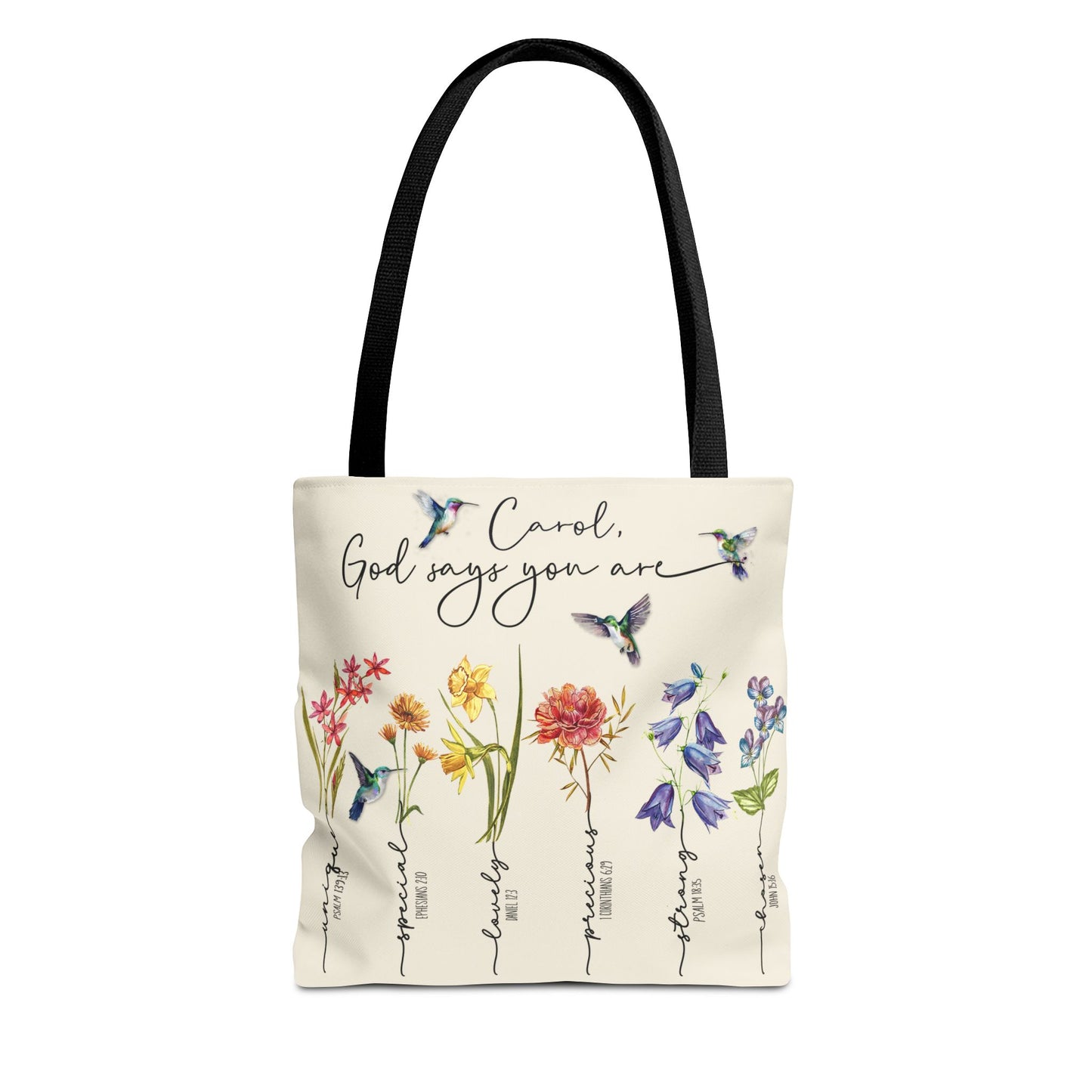 God Says You Are Wildflowers Tote Bag - Amazing Faith Designs