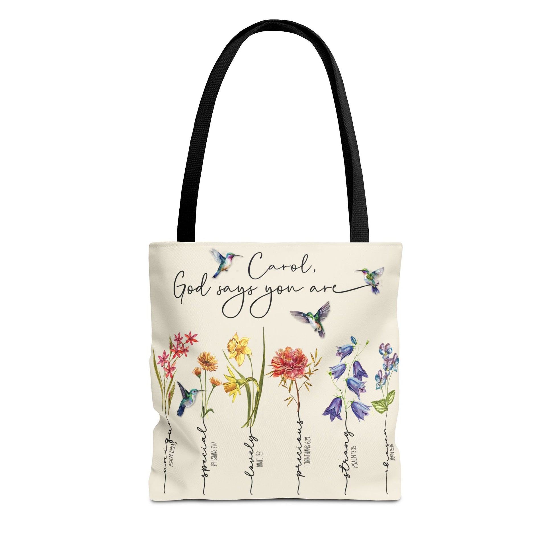 God Says You Are Wildflowers Tote Bag - Amazing Faith Designs