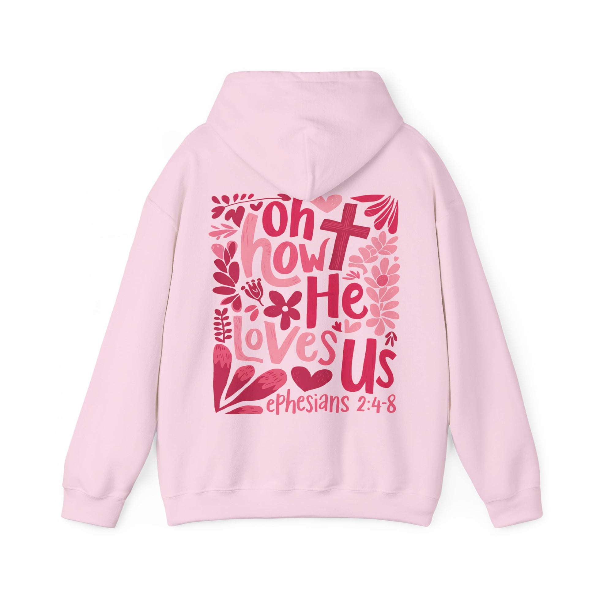 Oh How He Loves Us Christian Hoodie - Amazing Faith Designs