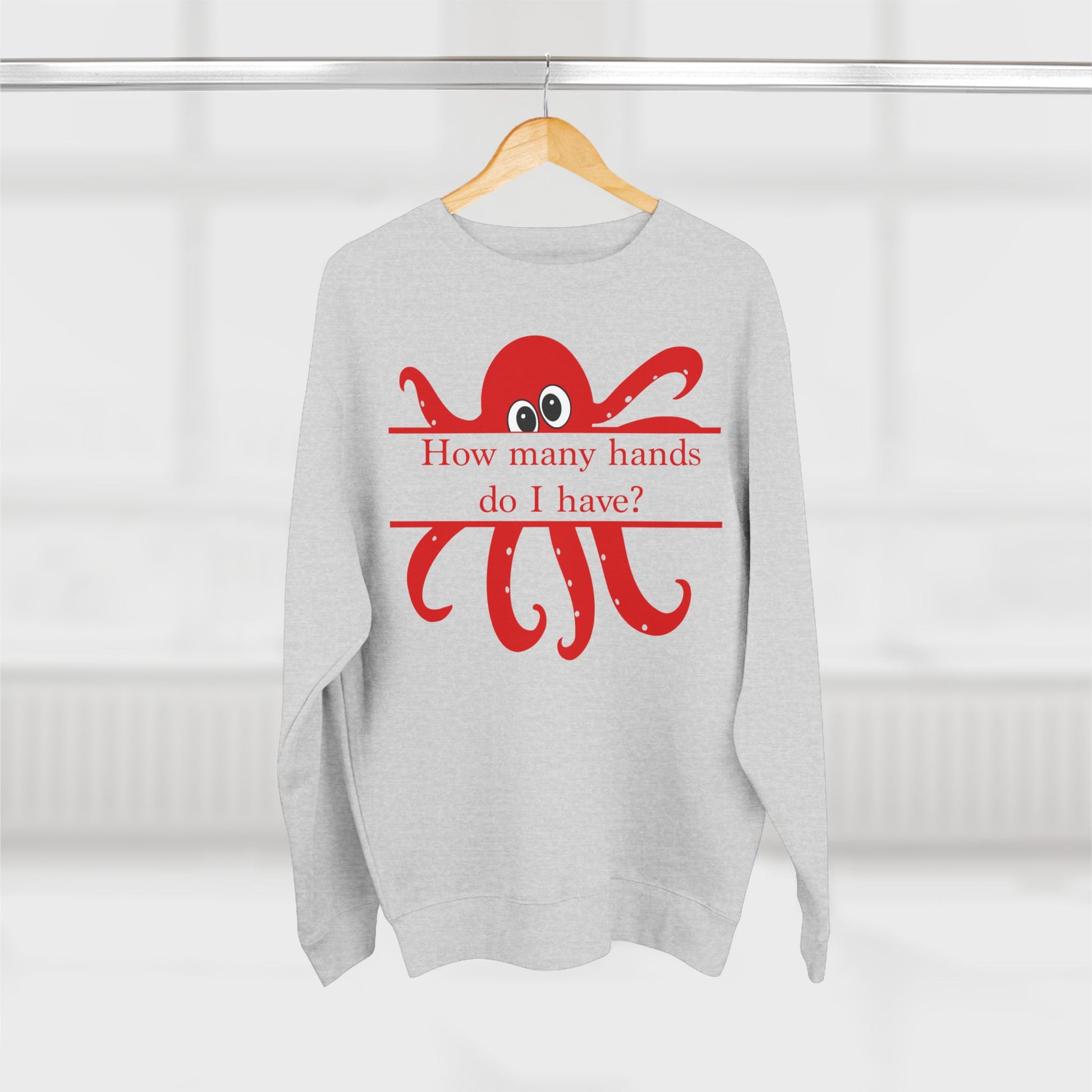 "I'm Not an Octopus!" Red Octopus Unisex Sweatshirt - Amazing Faith Designs