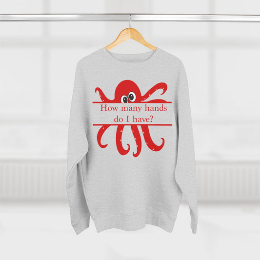 "I'm Not an Octopus!" Red Octopus Unisex Sweatshirt - Amazing Faith Designs
