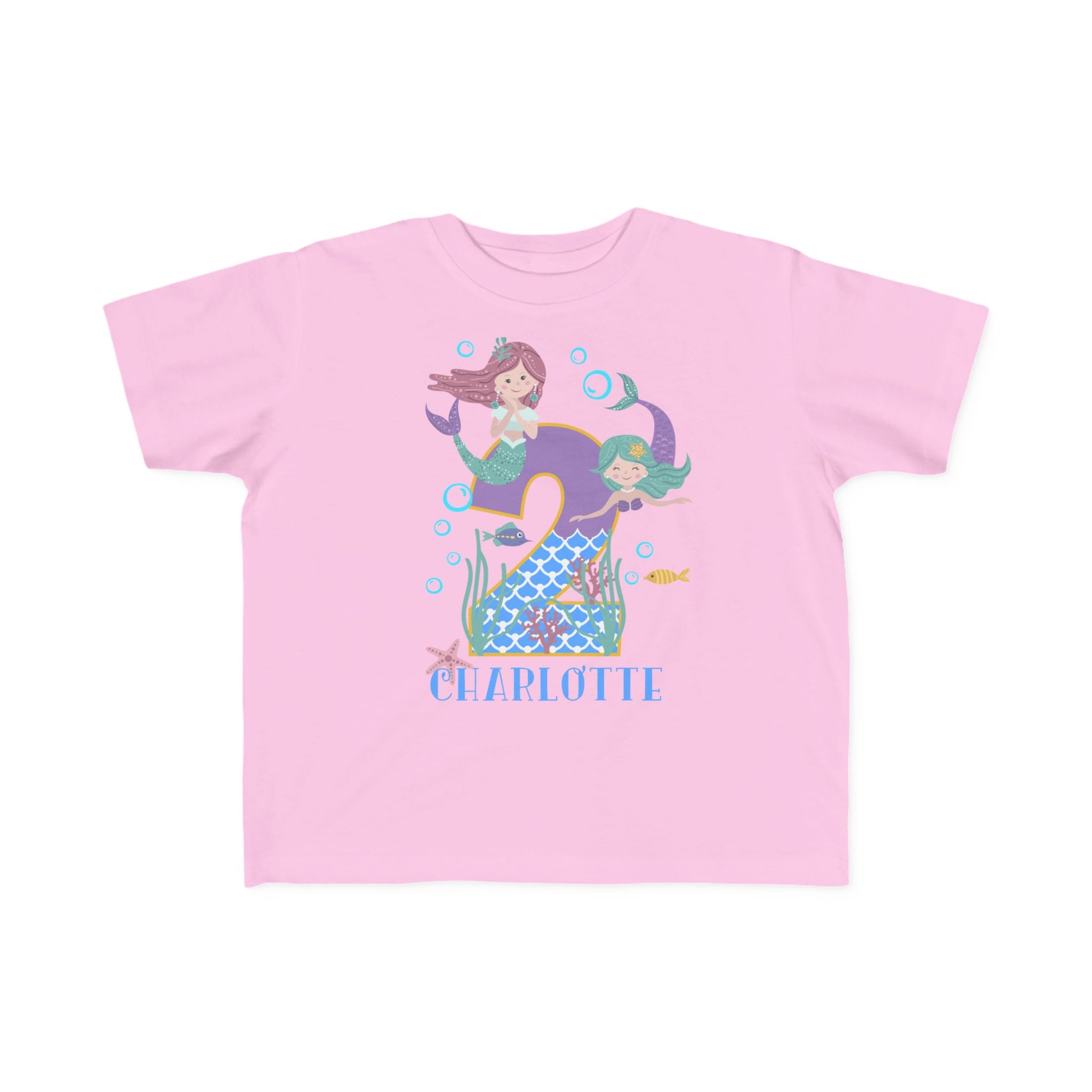 Mermaid Birthday Toddler Shirt - Amazing Faith Designs