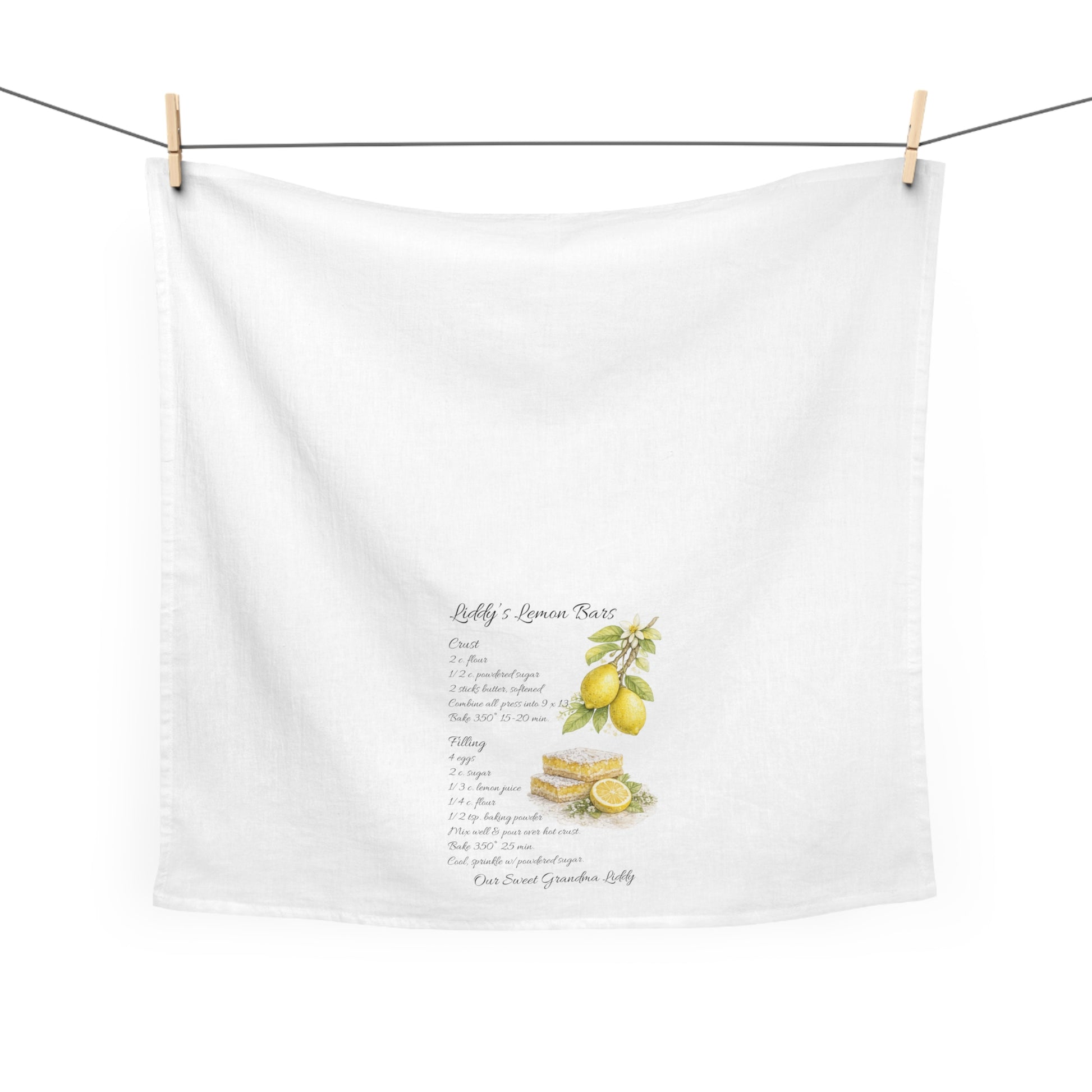 Personalized Heirloom Recipe Tea Towel - Amazing Faith Designs