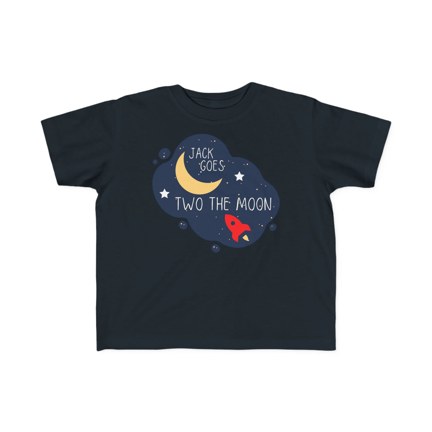 Personalized Space Second Birthday Toddler Shirt - Amazing Faith Designs