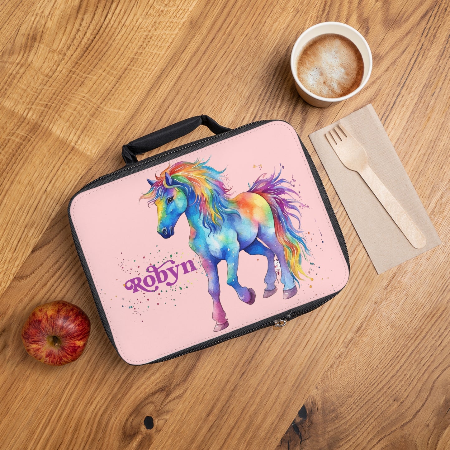 Rainbow Horse Personalized Lunch Box - Amazing Faith Designs